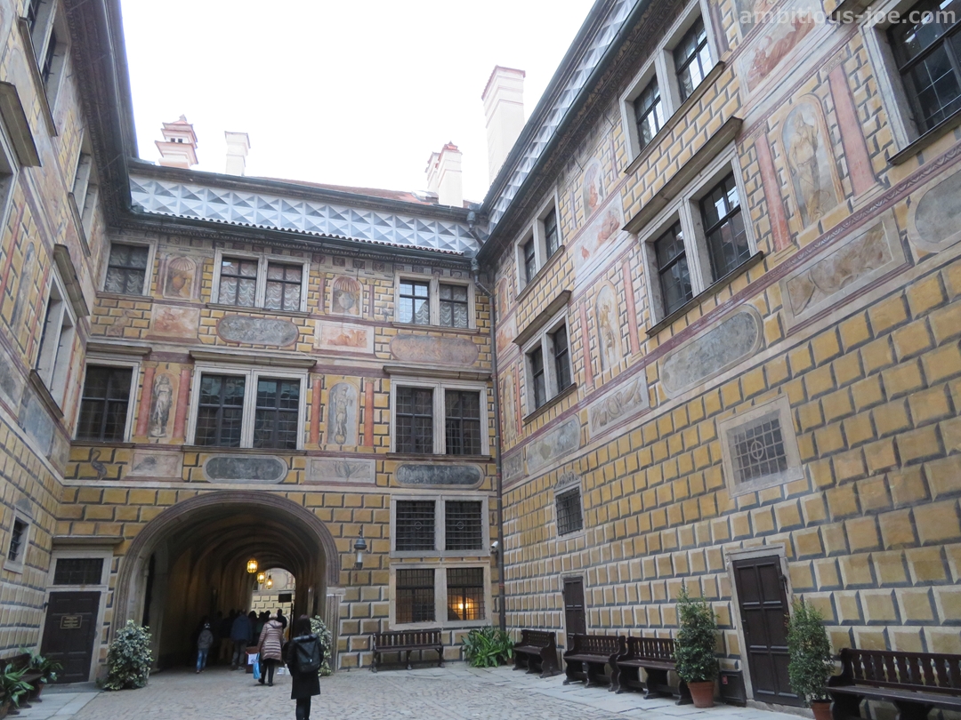 Český Krumlov castle inside