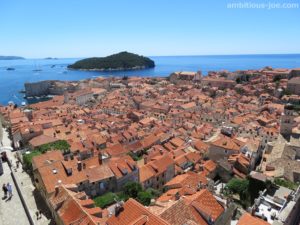 panorama from dubrovnik wall