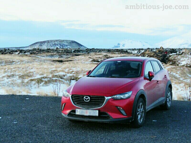 Mazda CX-3 rented in Iceland