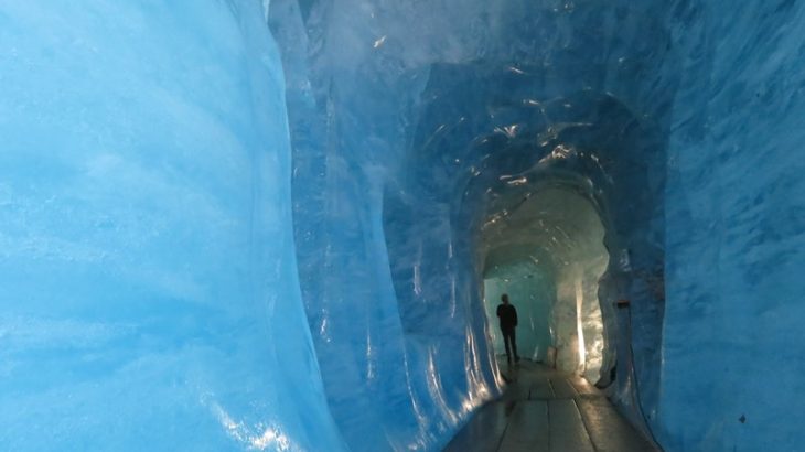 inside of the glacier