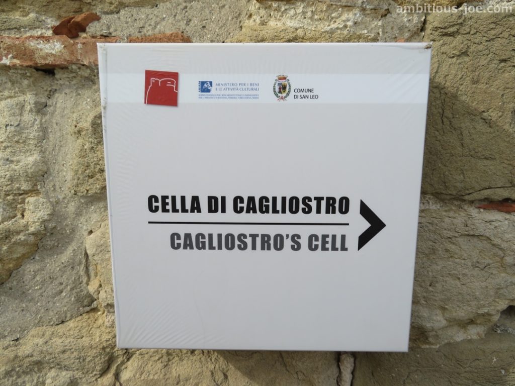 san leo fortress cagliostro's cell
